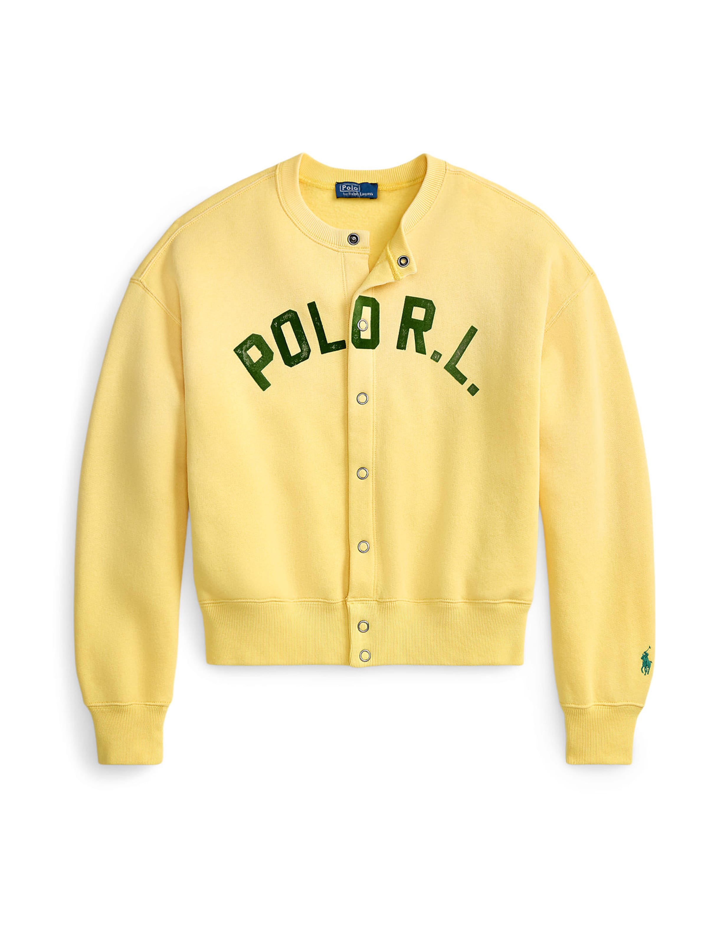 Polo Ralph Lauren Ζακέτα φούτερ σε κίτρινο: μπροστά
