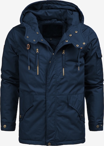 INDICODE JEANS Winter Jacket 'Elmhurts' in Blue: front