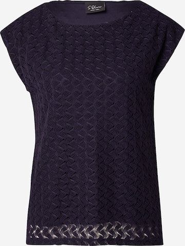 s.Oliver BLACK LABEL Pusero värissä sininen: etupuoli