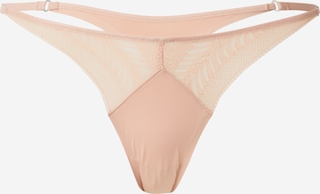 Calvin Klein Underwear Thong in Pink: front