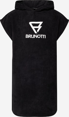 Brunotti Kids Bathrobe in Black: front