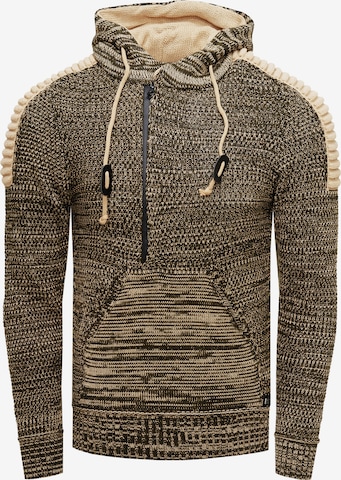 Rusty Neal Kapuzenpullover in Braun: predná strana