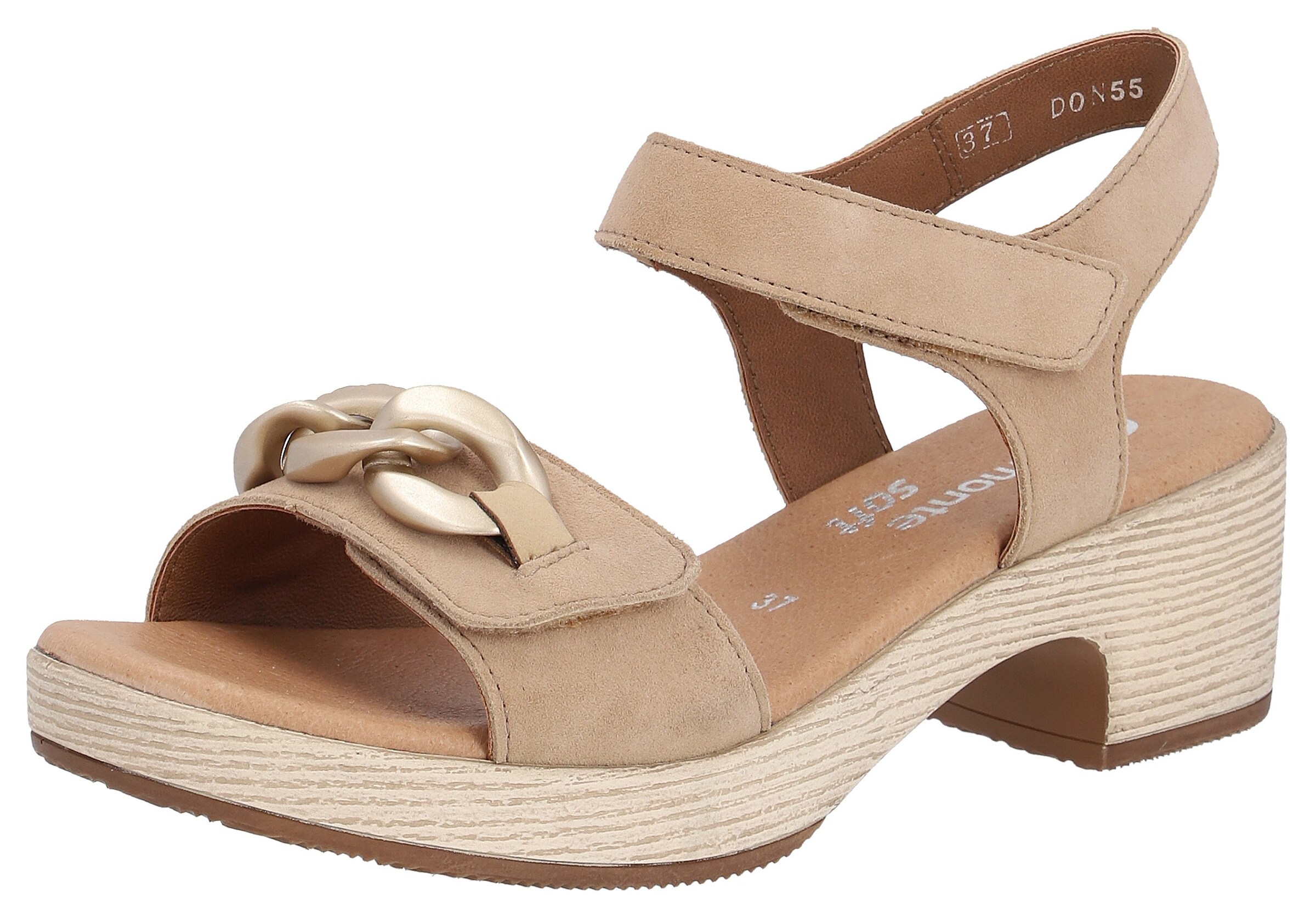 REMONTE Sandals in Beige: front