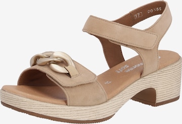 REMONTE Sandals in Beige: front