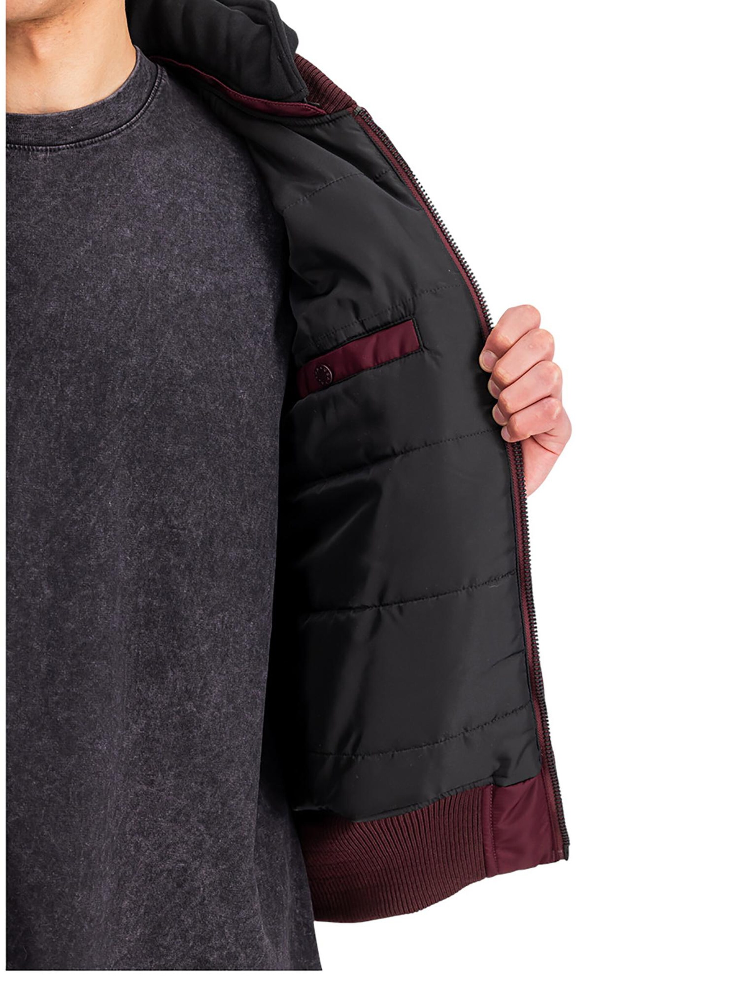 ALPHA INDUSTRIES Winter Jacket 'MA-1 ZH' in Red