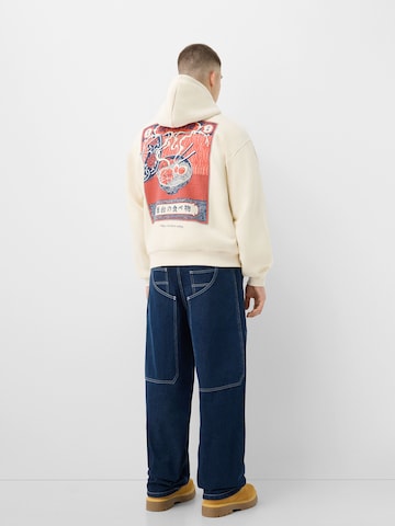 Bershka Sweatshirt in Beige