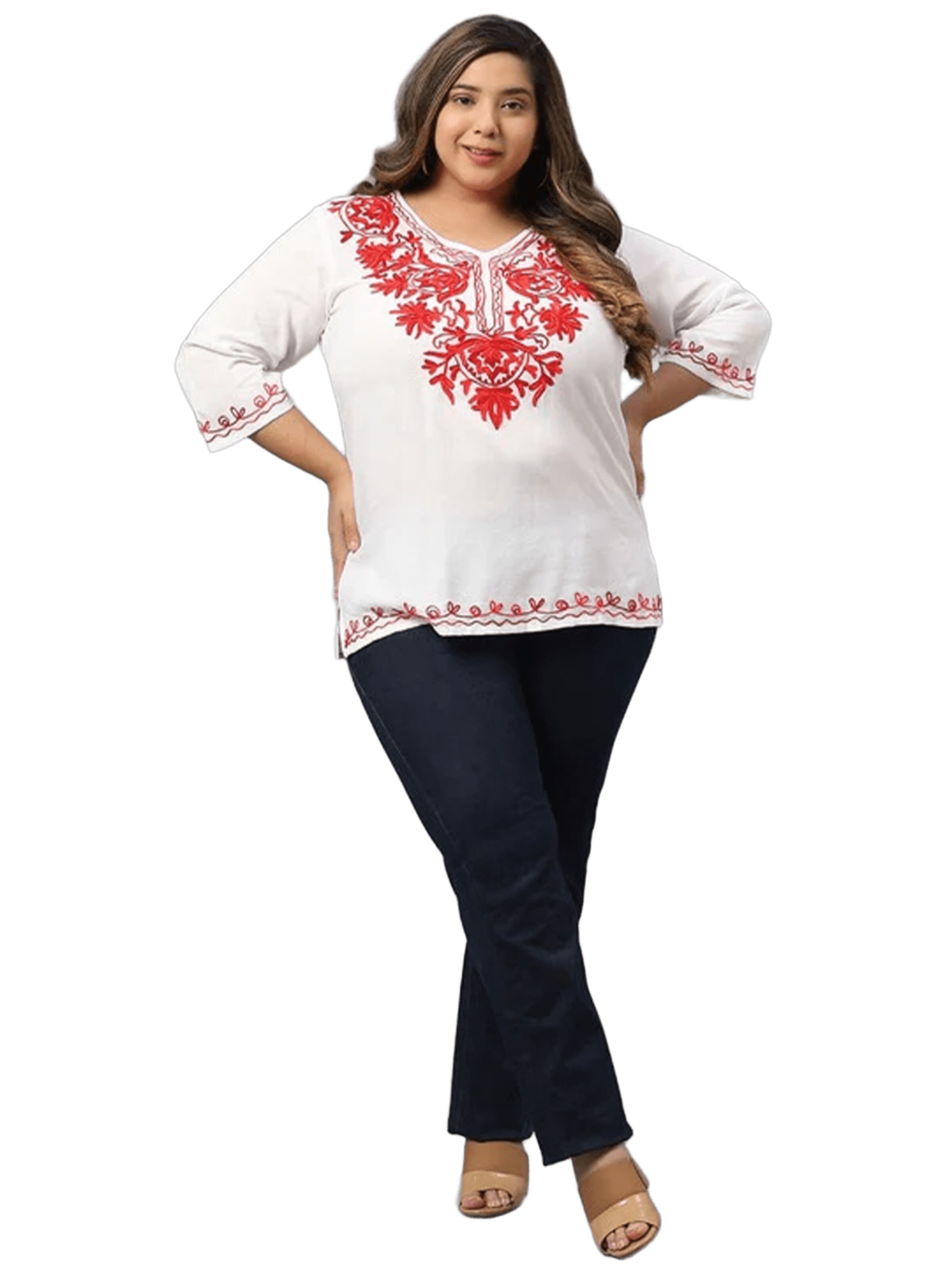 PfauGermany Traditional Blouse in White