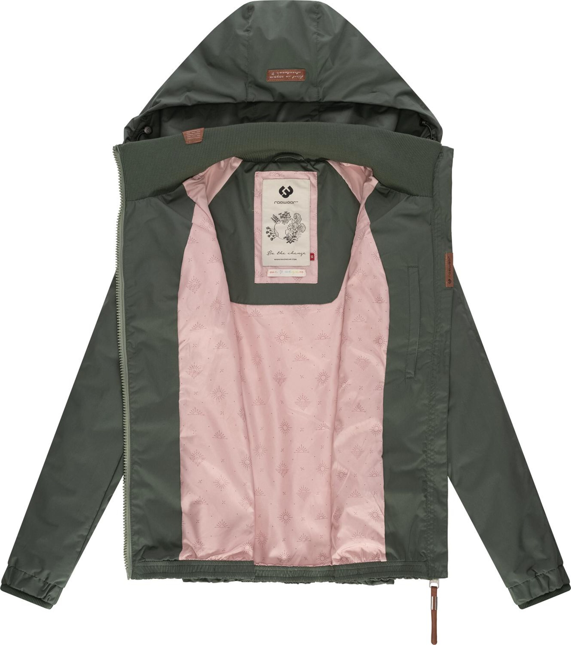 Ragwear Performance Jacket 'Dizzie' in Green