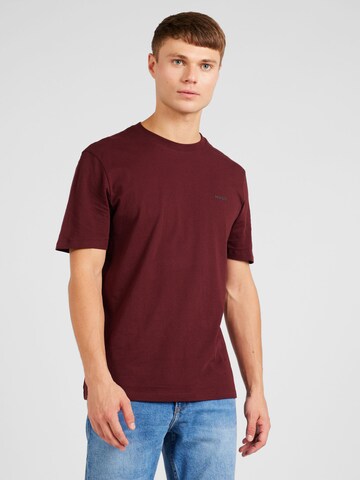 HUGO Shirt 'Dero' in Rood: voorkant