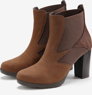 LASCANA Ankle Boots in Brown