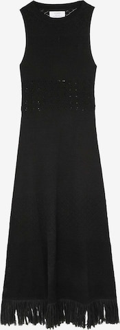 ScalpersPletena haljina - crna boja: prednji dio