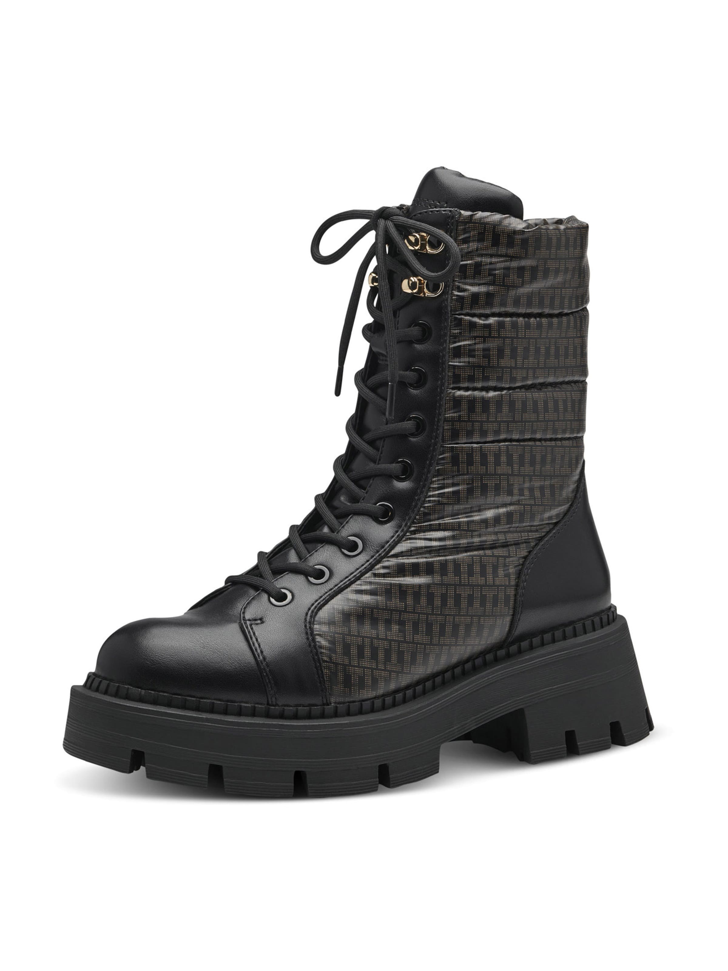 Tamaris Lace-up bootie in Black: front