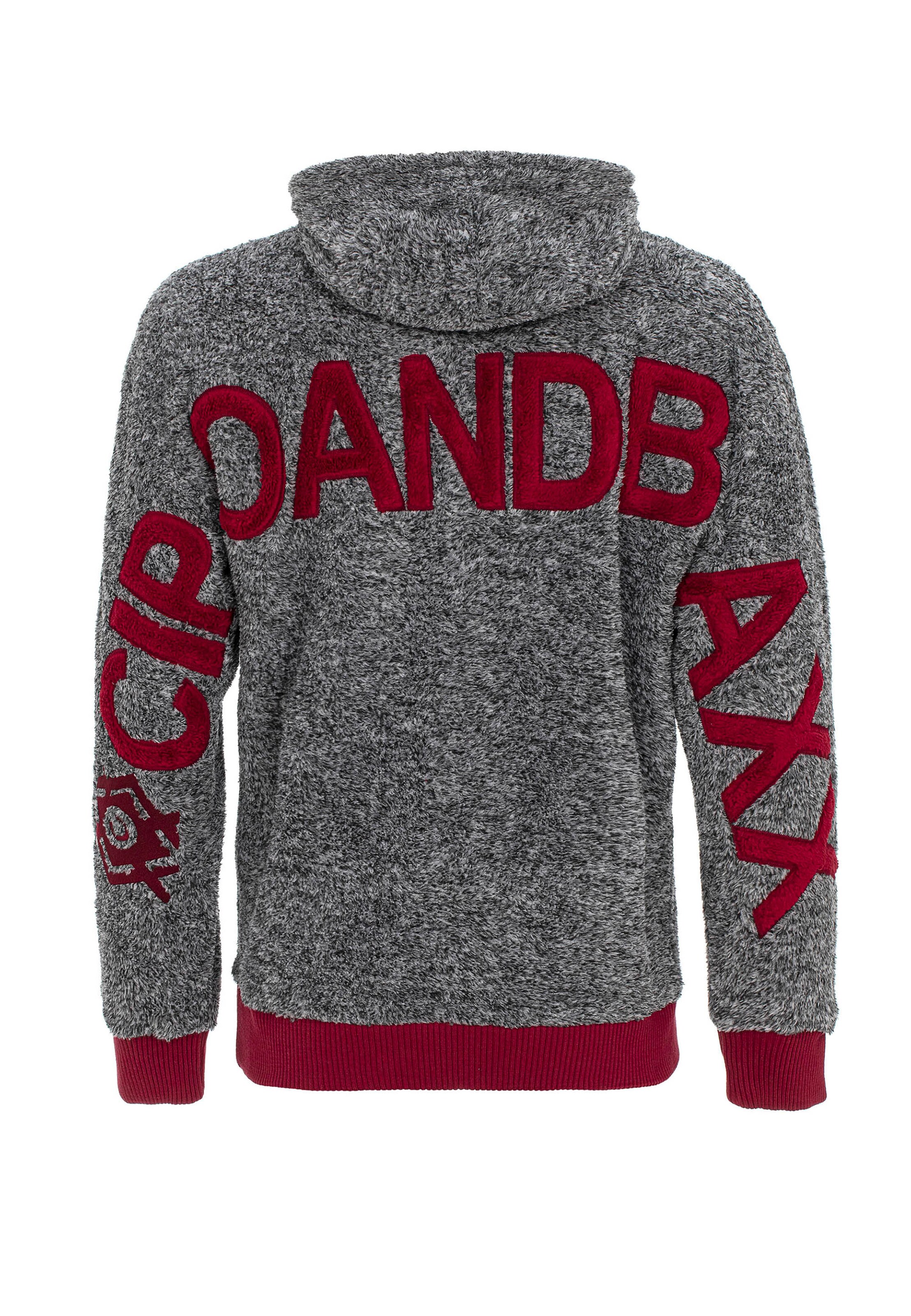 Männer Sweat CIPO & BAXX Kapuzenpullover in Grau - LT47101 Männer Sweat CIPO & BAXX Kapuzenpullover in Grau - LT47101