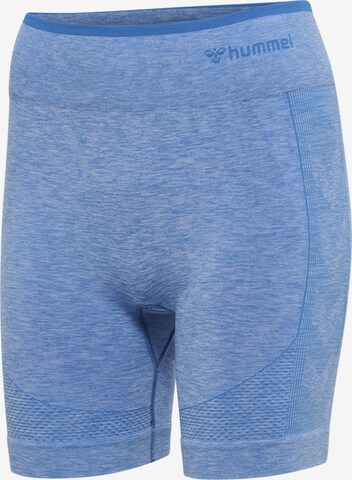 Hummel Skinny Sportshorts in Blau