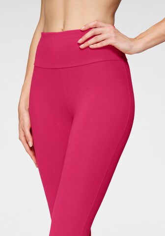 LASCANA Skinny Legginsy w kolorze różowy