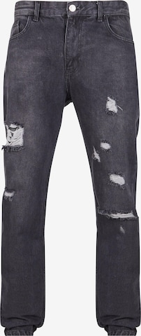 2Y Premium Tapered Jeans in Zwart: voorkant