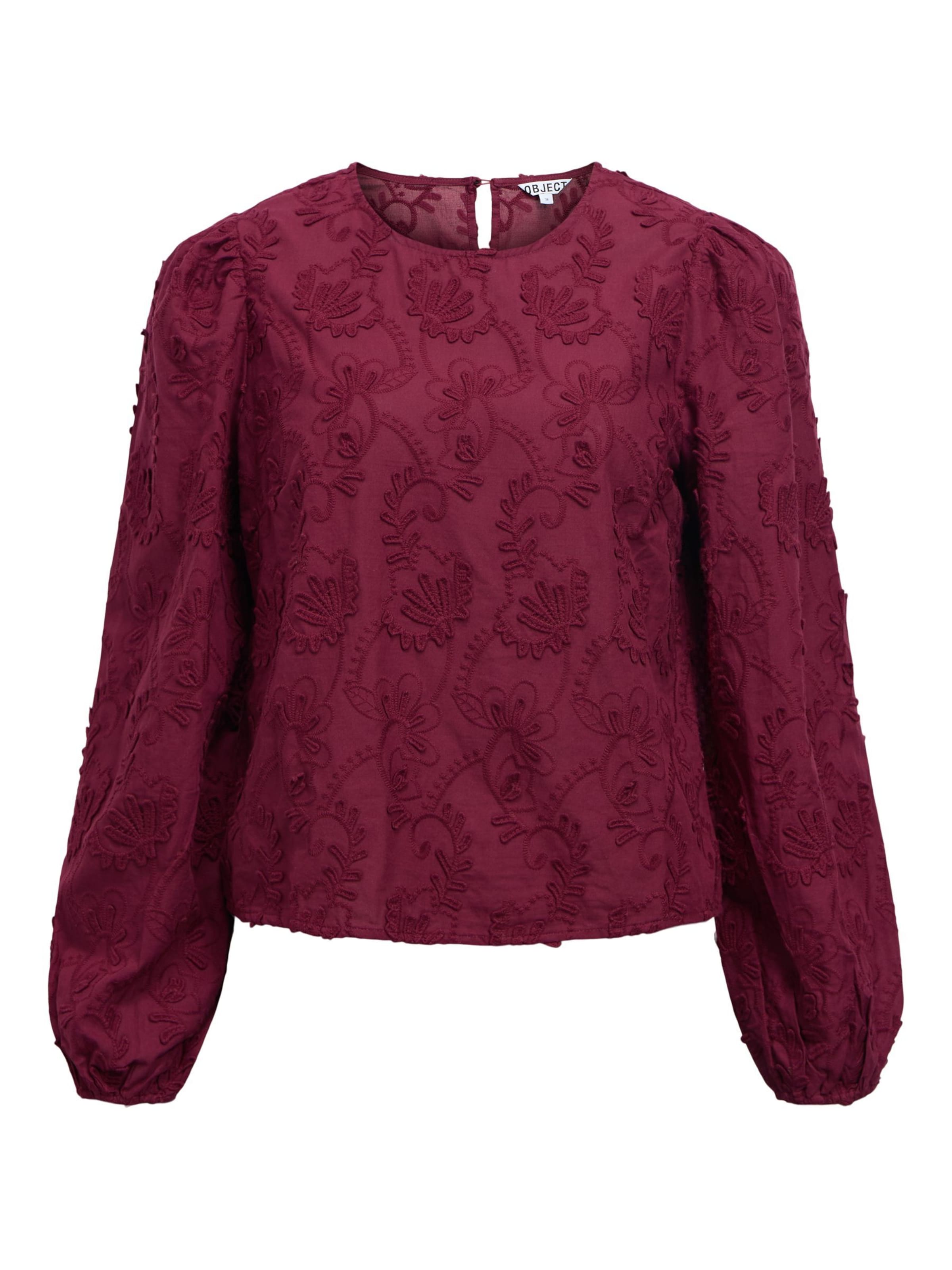 Camicia da donna 'OBJMya' di OBJECT in rosso: frontale