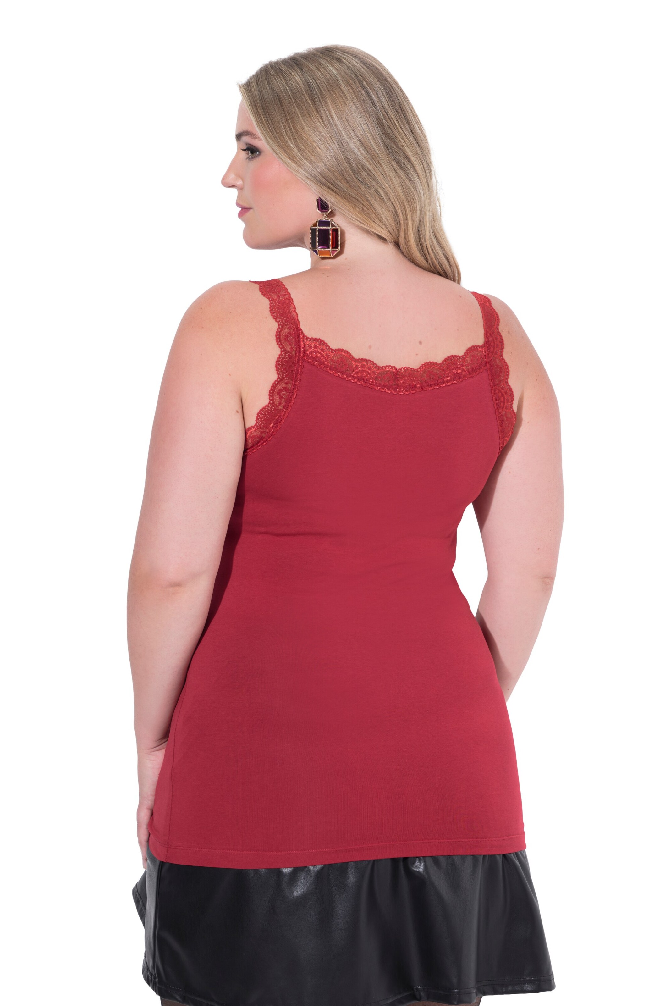 MIAMODA Knitted Top in Red