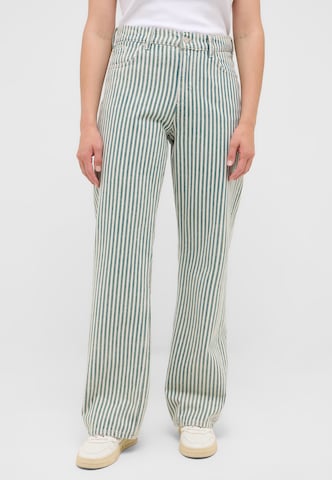 MUSTANG Flared Jeans 'Style Madison Wide' in Grün: Vorderseite