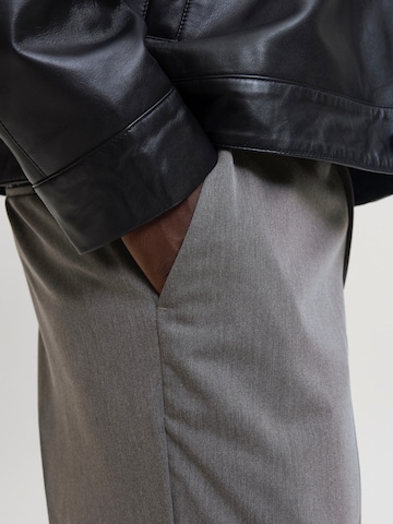 JACK & JONES Wide Leg Bukser med fals 'JPSTBill' i grå