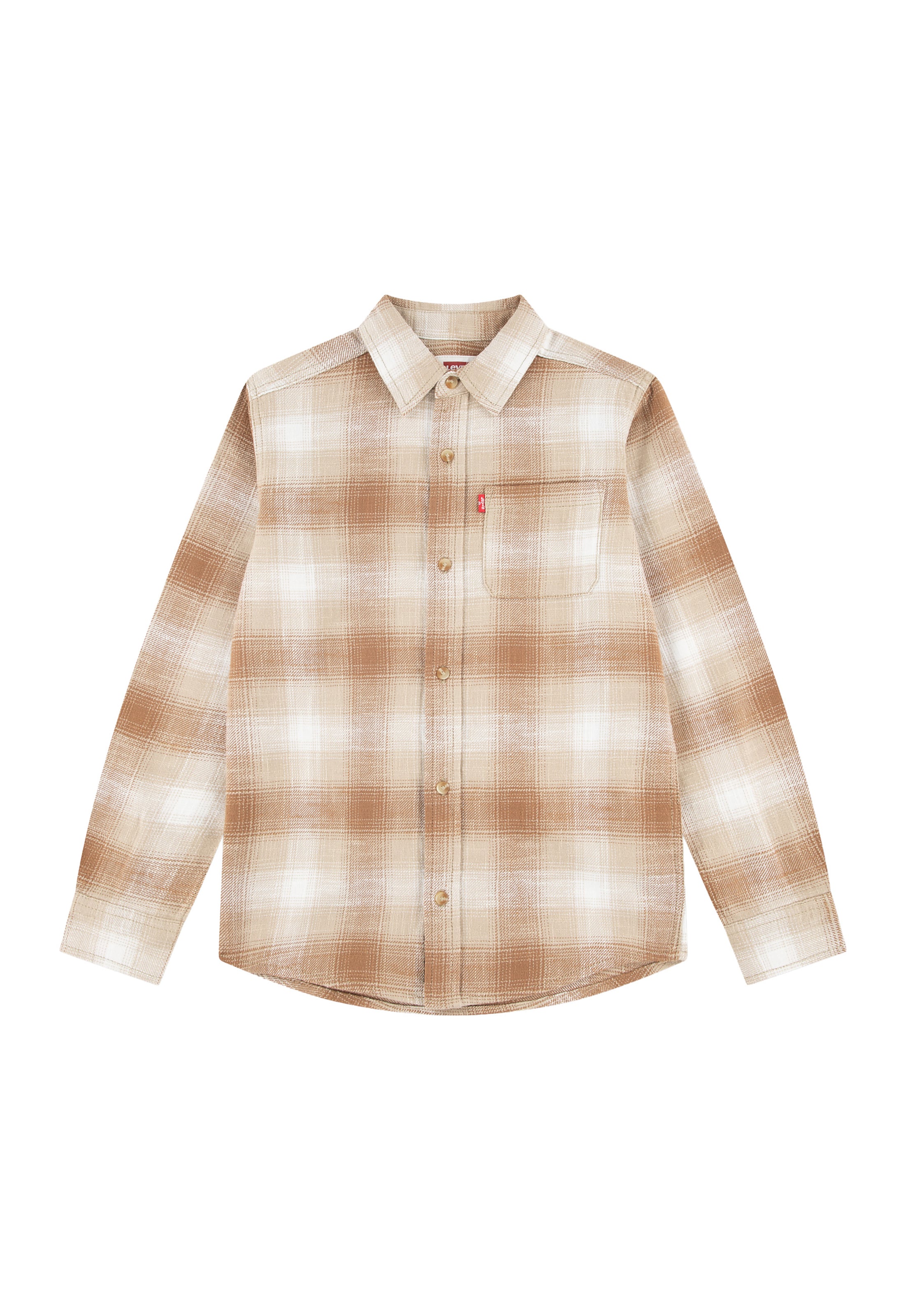 Levi's Kids Regular fit Πουκάμισο σε καφέ: μπροστά