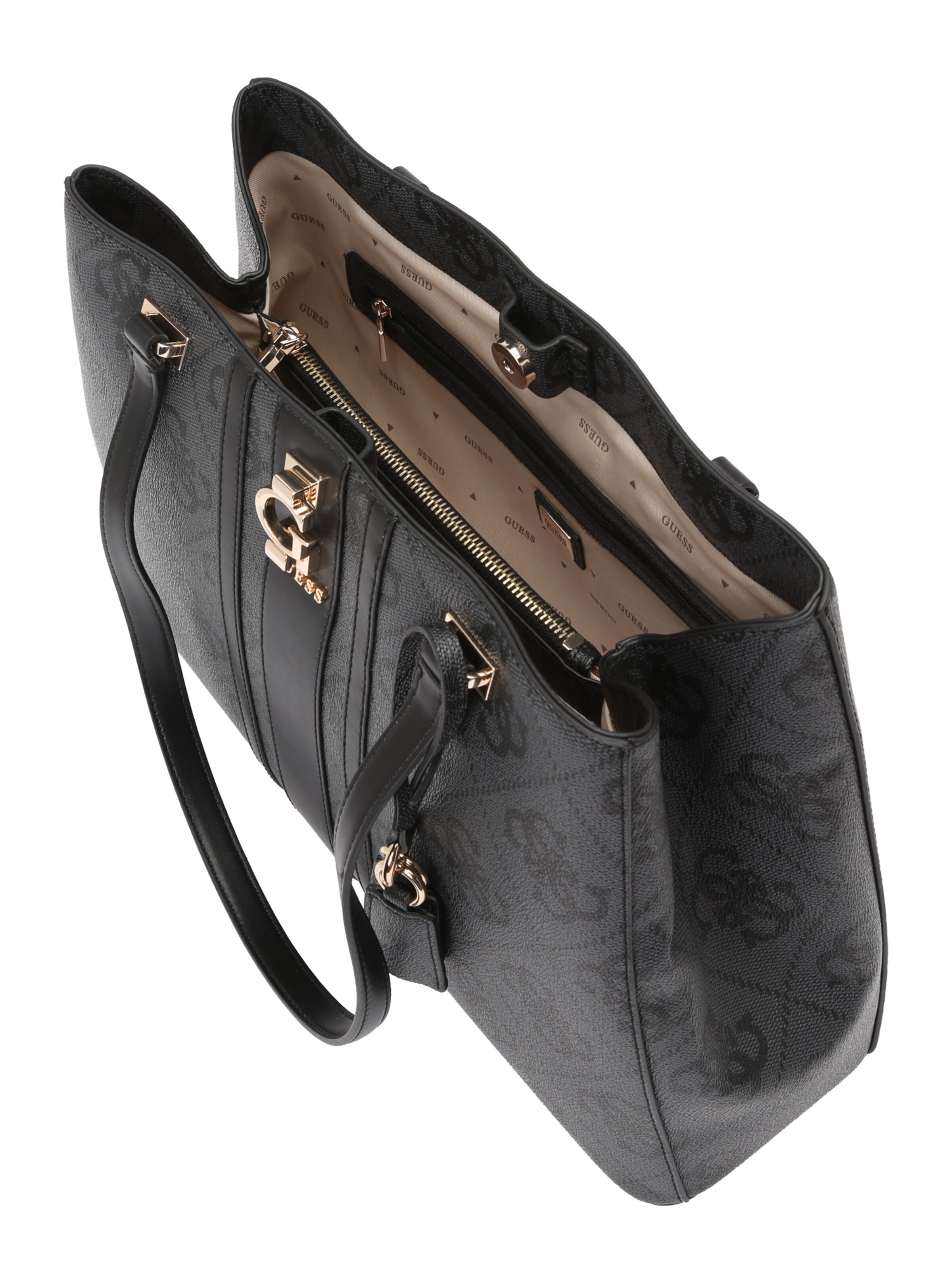 GUESS Μεγάλη τσάντα 'ERENIA TOTE' σε μαύρο