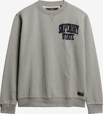 Sweat-shirt Superdry en gris : devant
