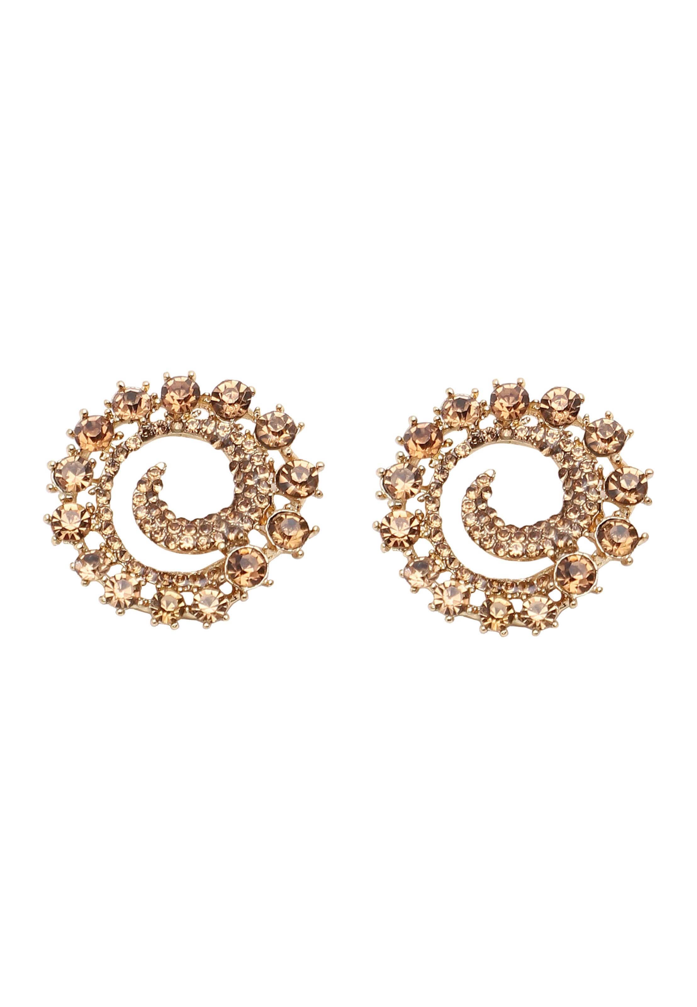 Boucles d'oreilles 'Edina' SOHI en or : devant