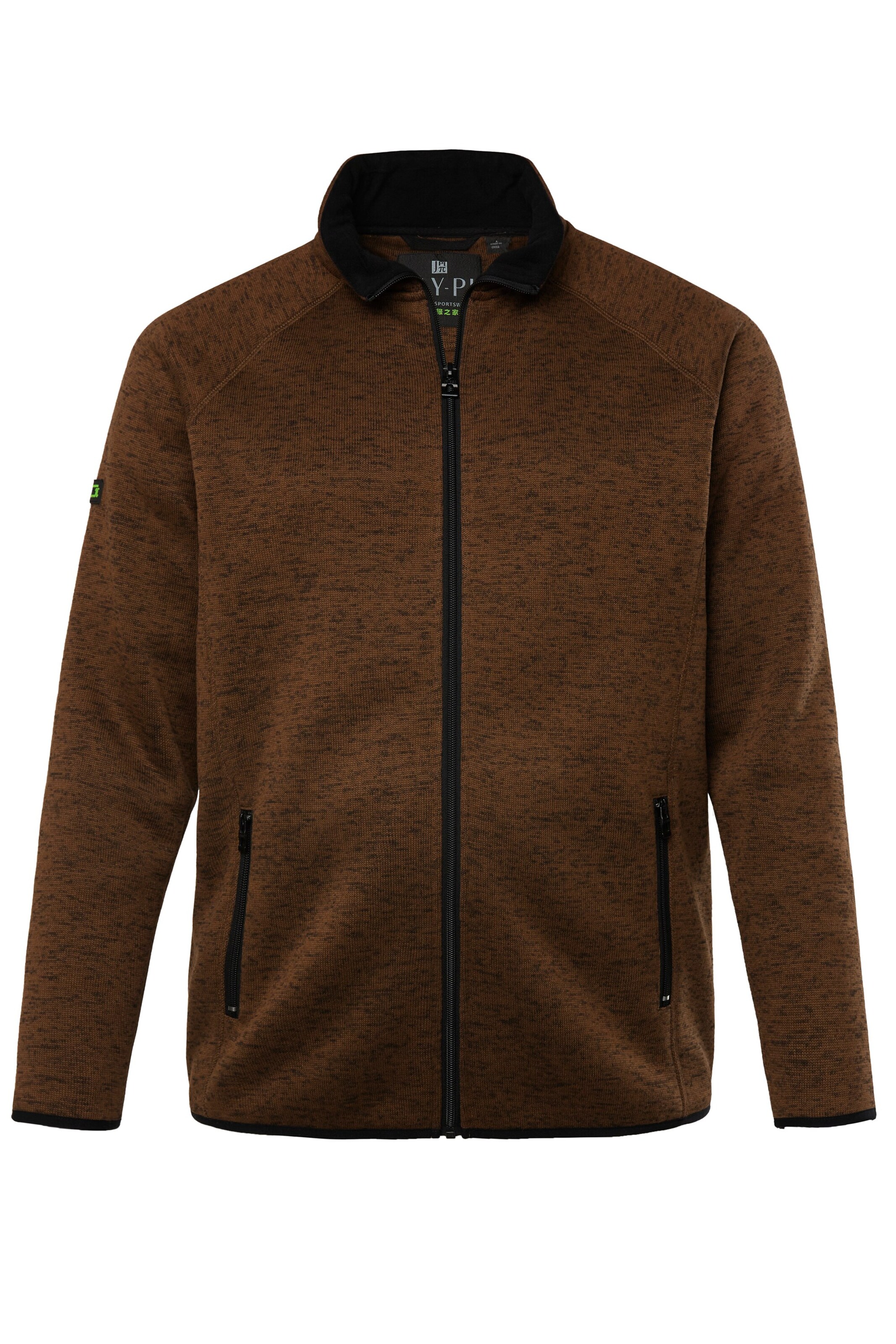 JAY-PI Fleece jacket in Brown: front