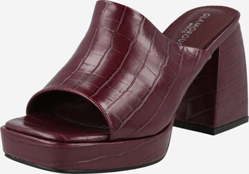GLAMOROUS Pantofle – fialová: přední strana