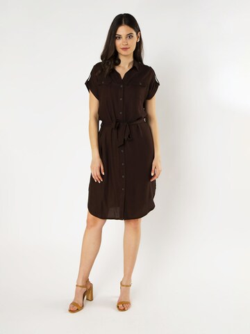 Quiosque Dress in Brown: front