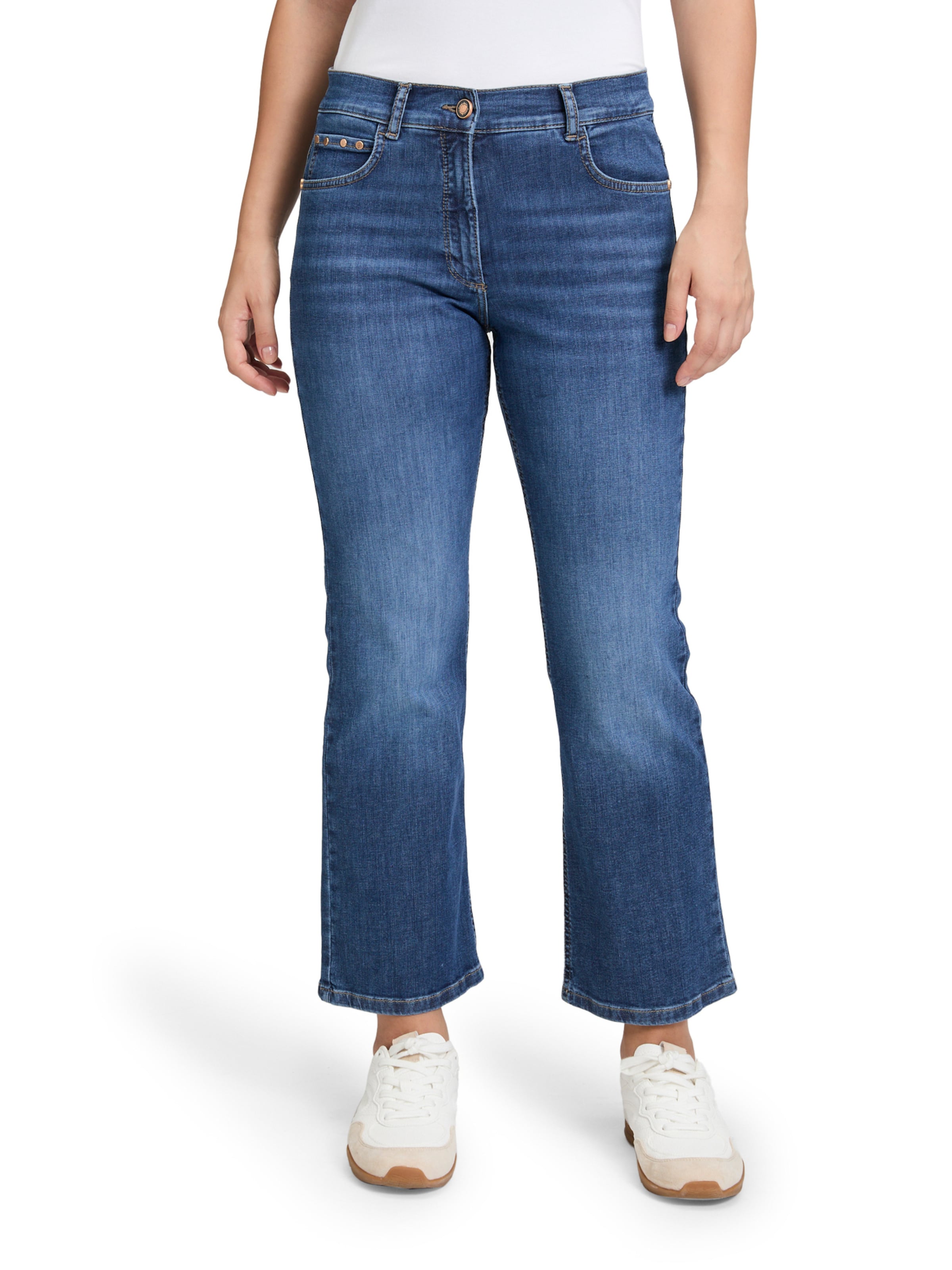 Coupe slim Jean Betty Barclay en bleu : devant