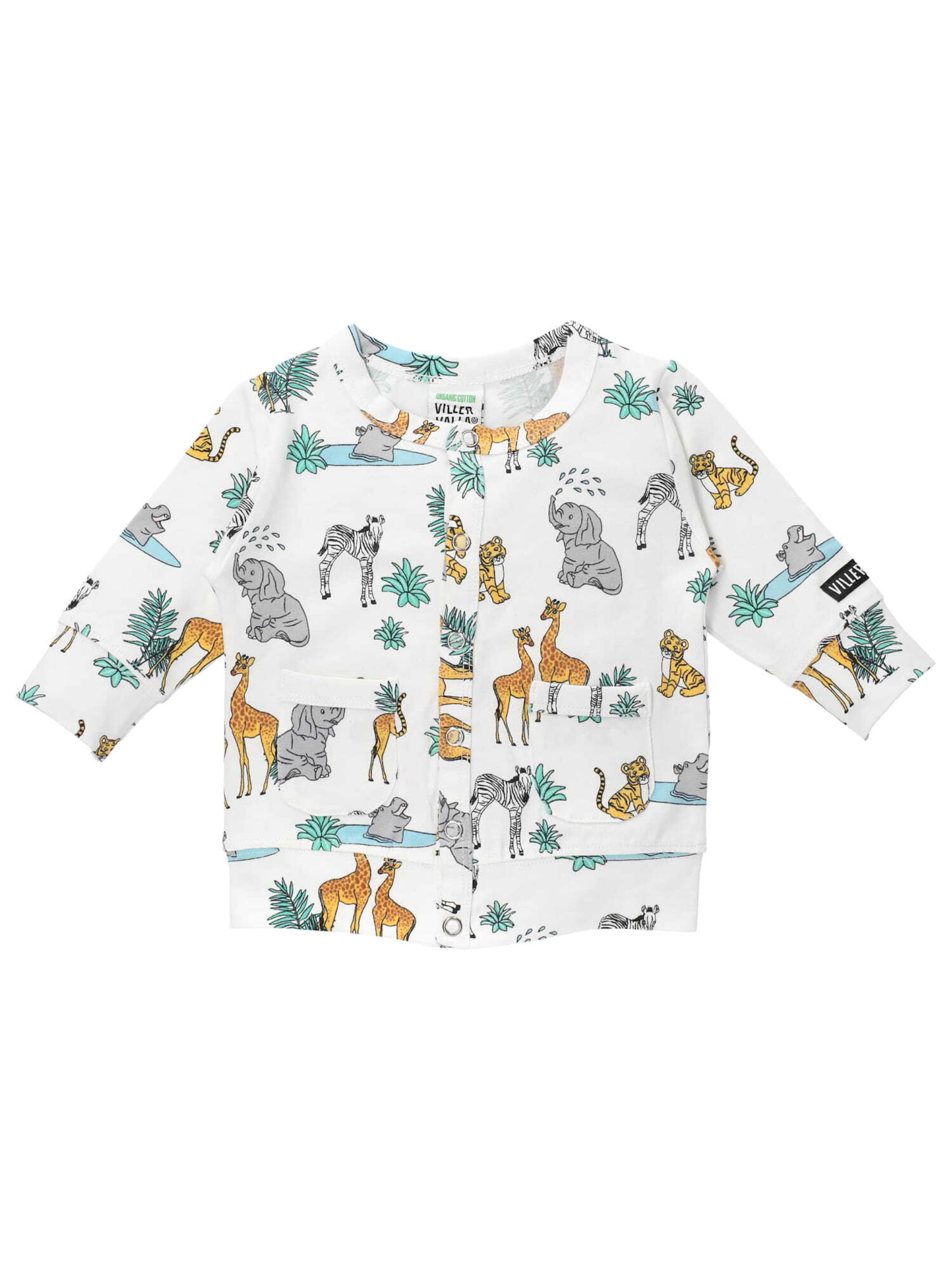 Villervalla Knit Cardigan in White: front