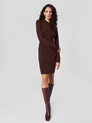 Guido Maria Kretschmer Women Dress 'Luna' in Brown: front