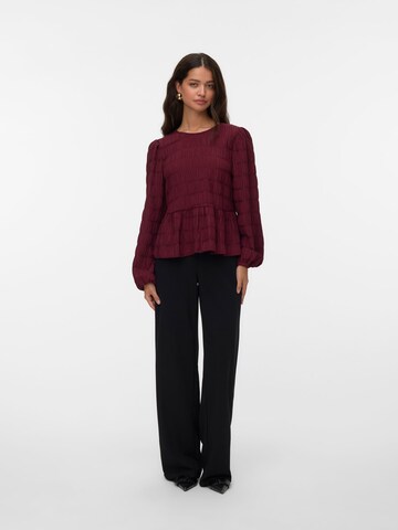 Chemisier 'VMERMA' VERO MODA en rouge