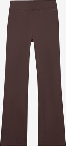 évasé Pantalon de sport 4F en marron : devant