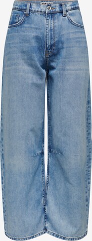 Wide Leg Jean ONLY en bleu : devant