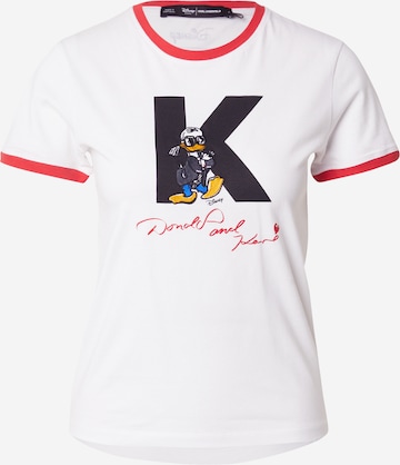 Karl Lagerfeld Футболка 'Disney x KL' в Белый: спереди