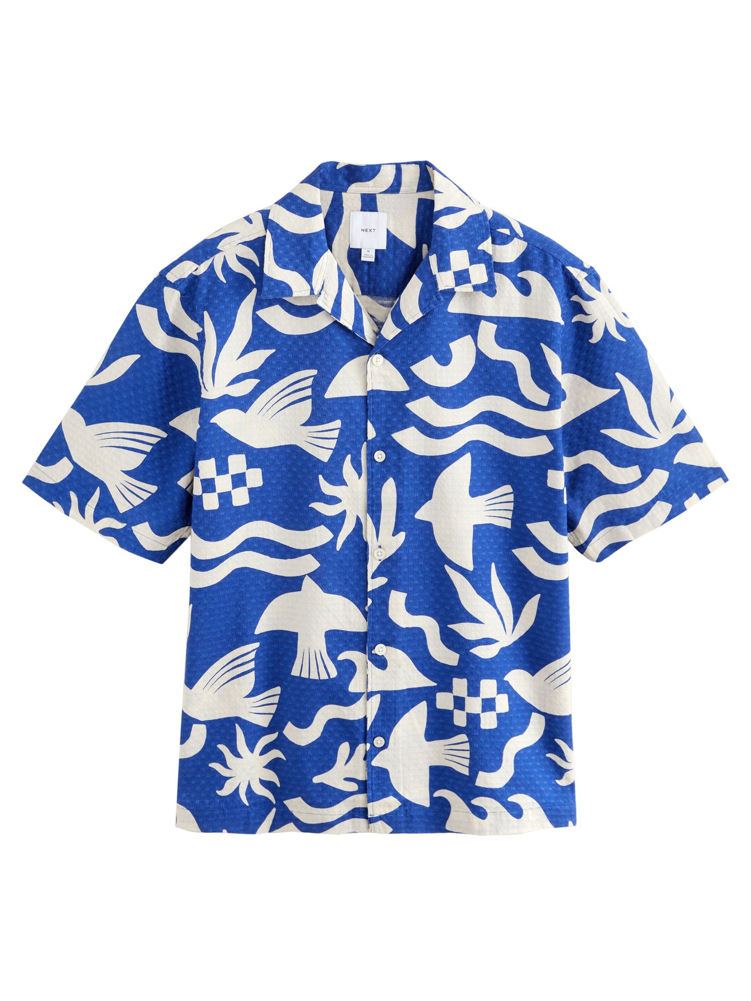 Next Regular fit Overhemd in Blauw: voorkant