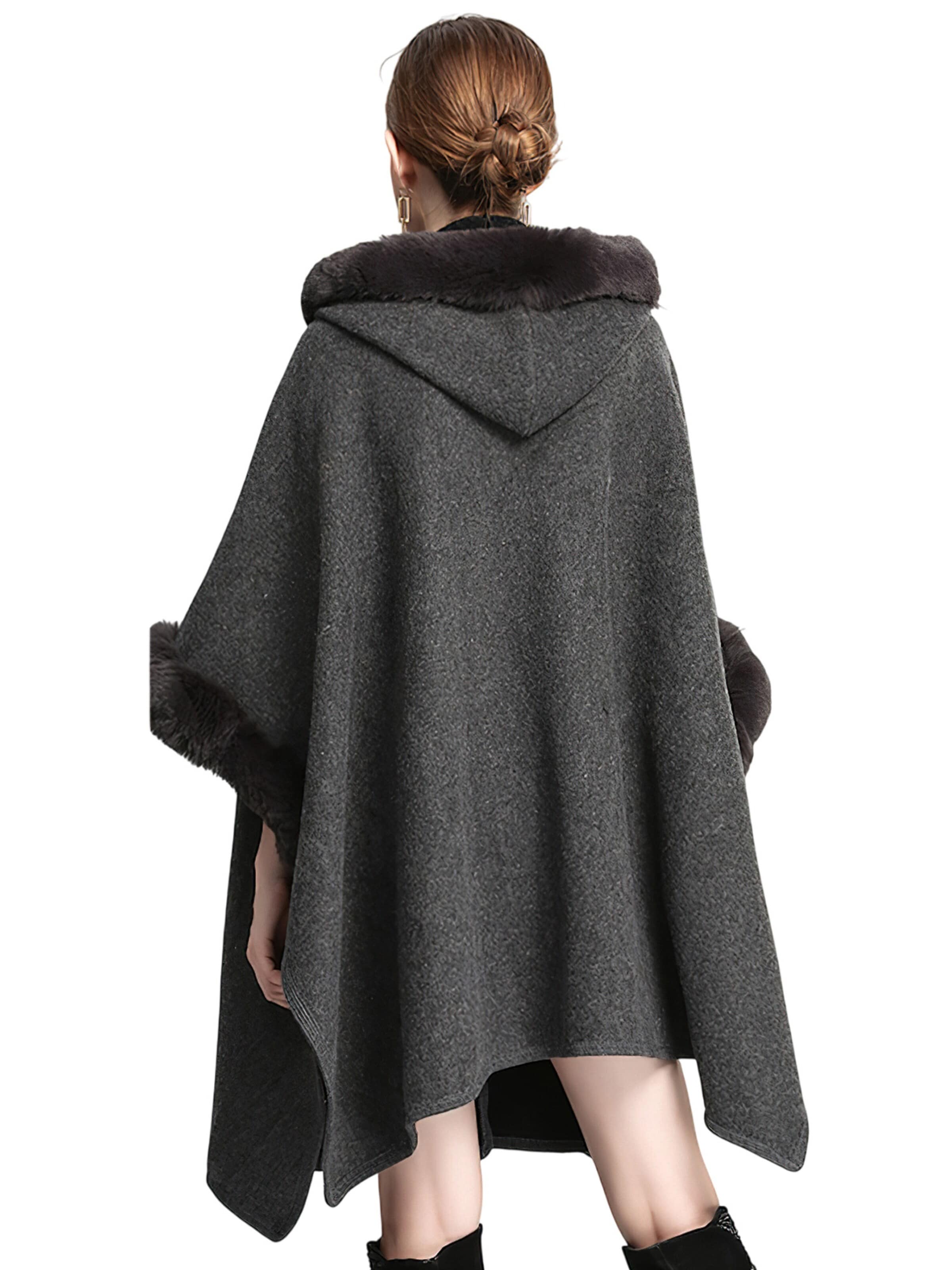 Magicshe Cape 'Cape mit Kapuze' in Grey