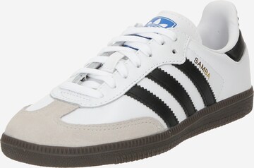 ADIDAS ORIGINALS - Sapatilhas 'Samba' em branco: frente