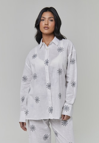 Chemisier South Beach en blanc : devant