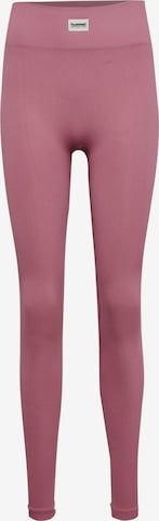 Hummel Skinny Urheiluhousut 'Pulse' värissä vaaleanpunainen: etupuoli