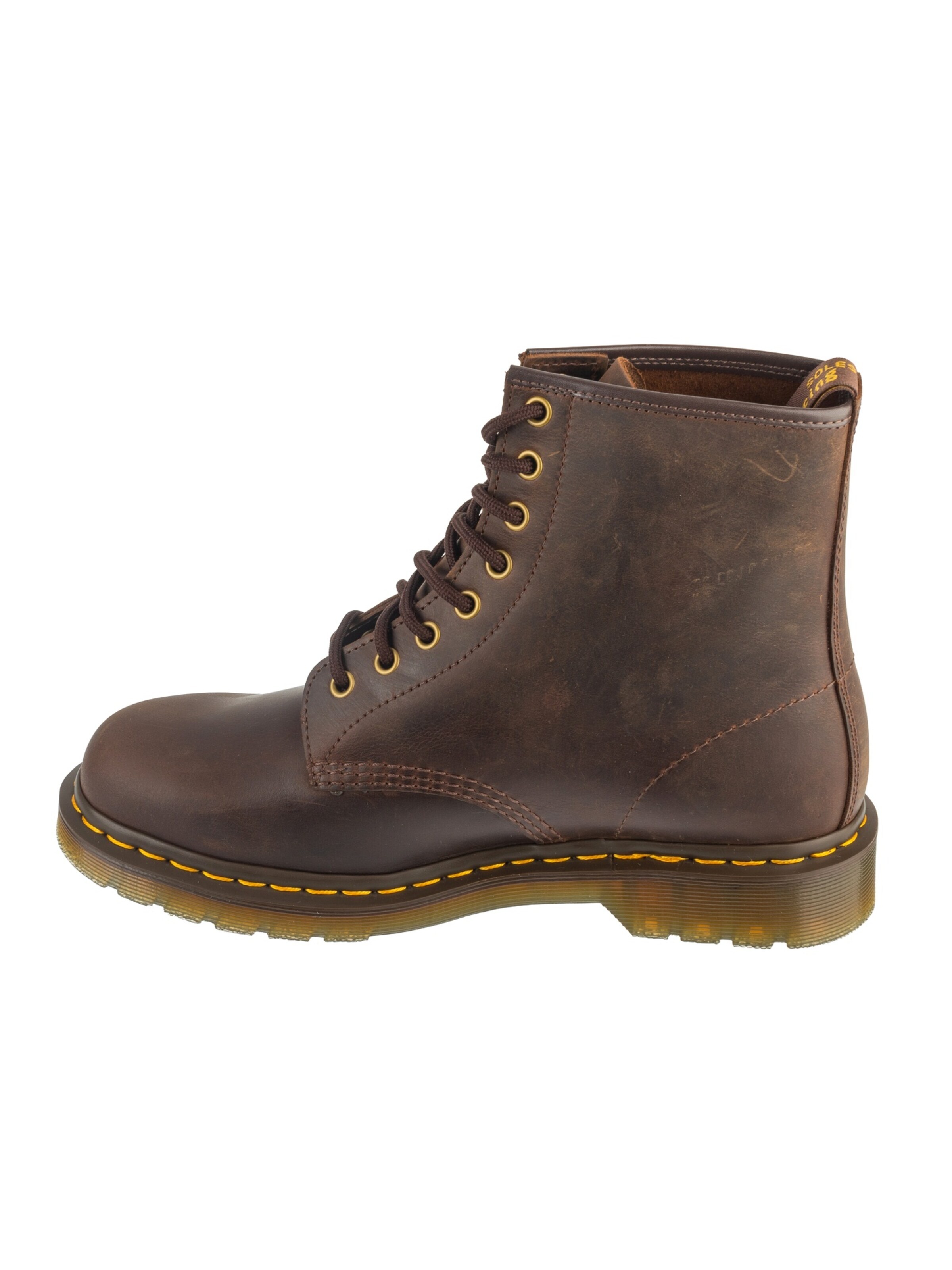 Dr. Martens Booties '1460 Crazy Horse' in Brown