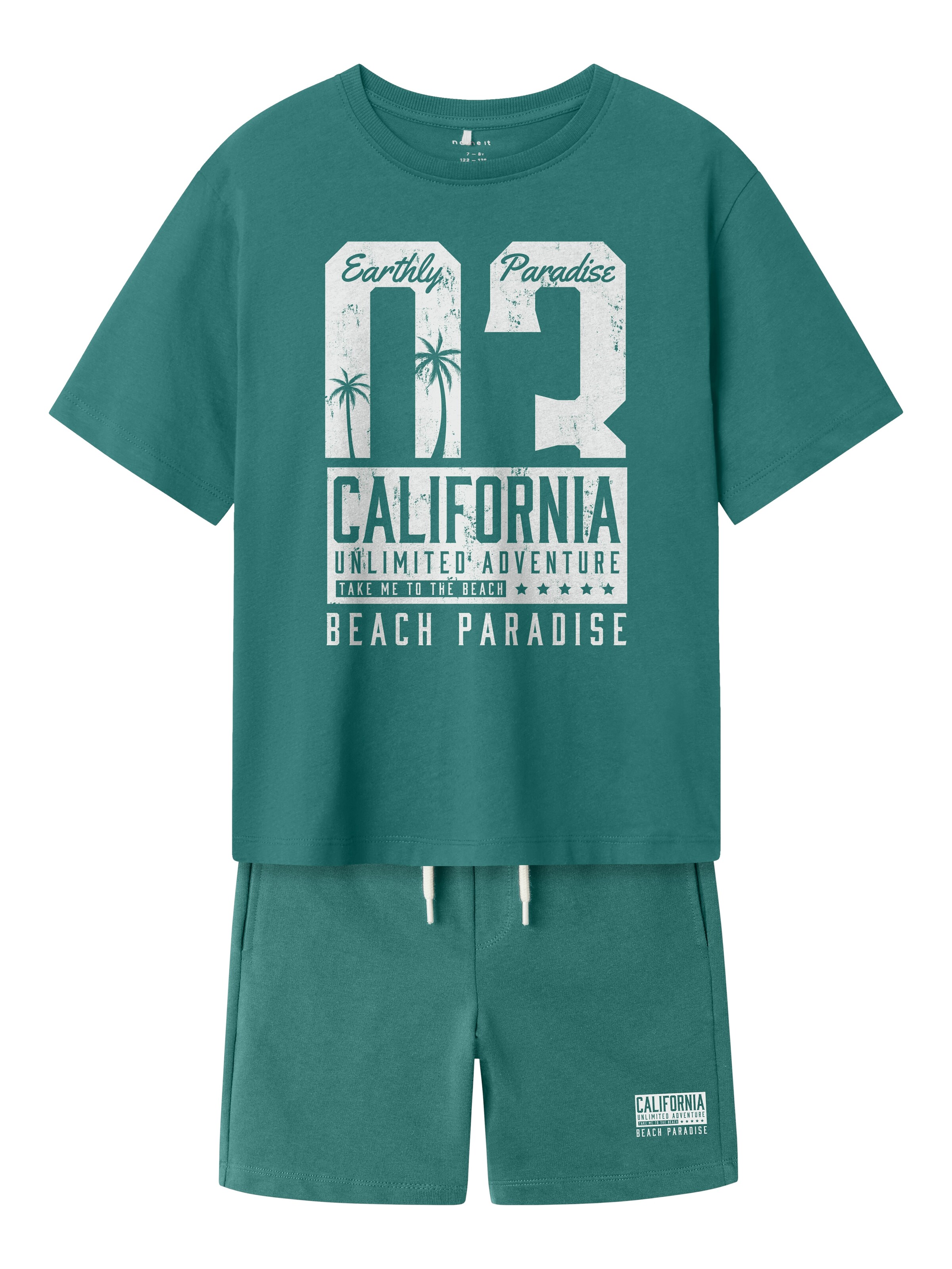 NAME IT Set 'NKMHIRLAN' in Grün: Vorderseite