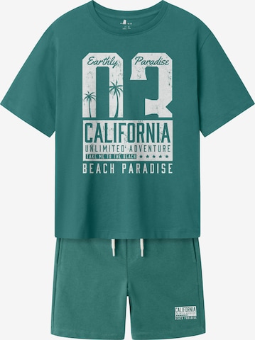 NAME IT Komplekt 'NKMHIRLAN', värv roheline: eest vaates