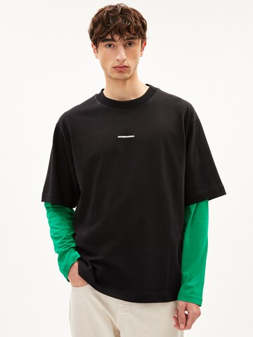 ARMEDANGELS Shirt 'Alox' in Black: front