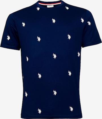 U.S. POLO ASSN. Shirt in Blauw: voorkant