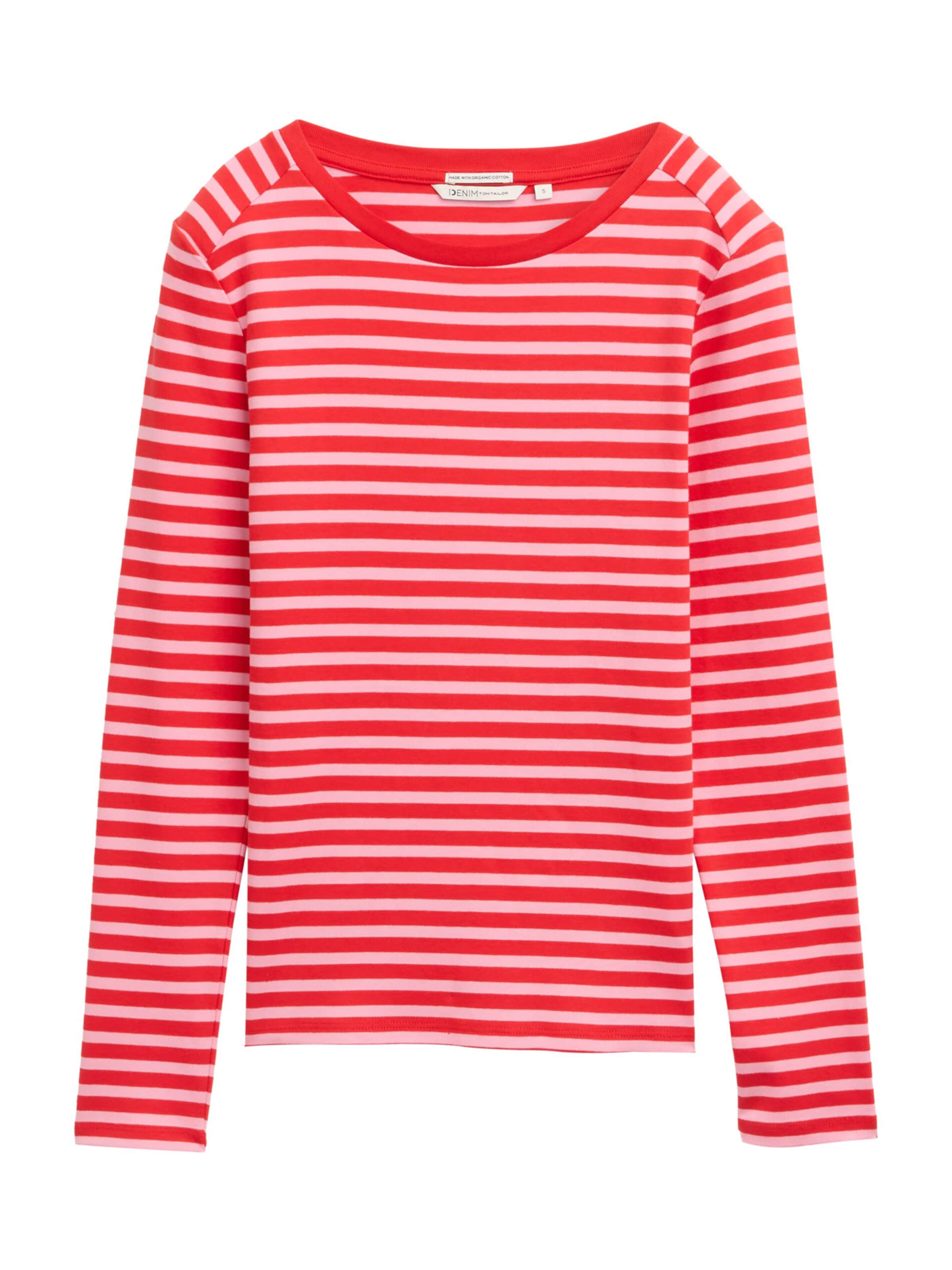 TOM TAILOR DENIM Μπλουζάκι σε ροζ: μπροστά