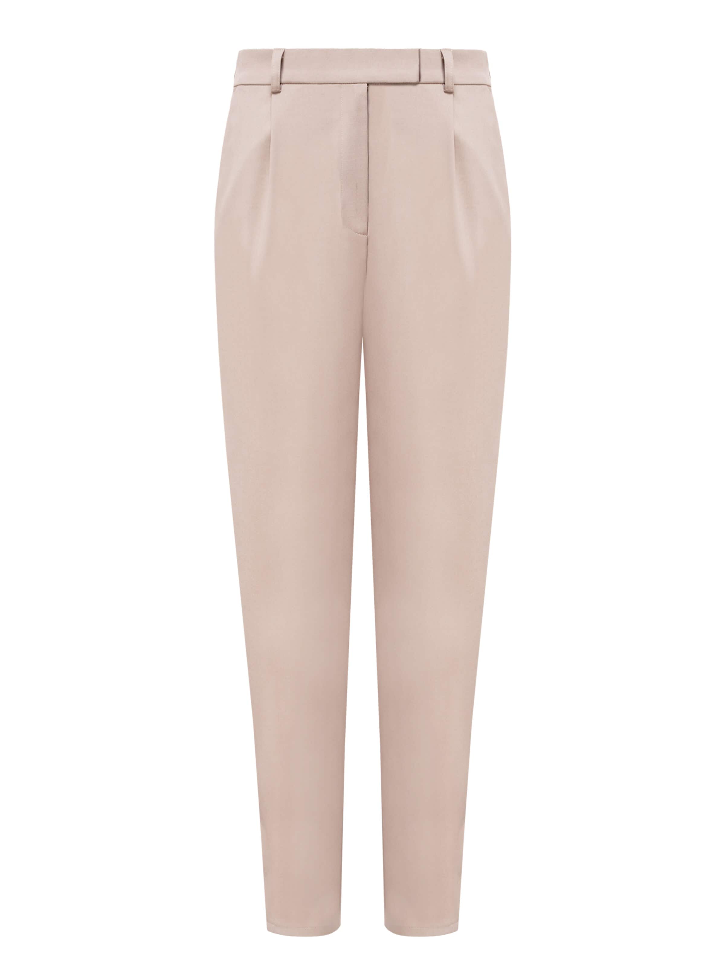 Effilé Pantalon 'Marlo' mandragora en beige : devant